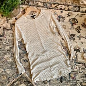 ✨Forever 21 ribbed long sleeve t-shirt dress.